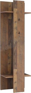 FORTE Clif Kleiderpaneel, Holzwerkstoff, Grau/Braun, 60 x 200,5 x 34,4 cm