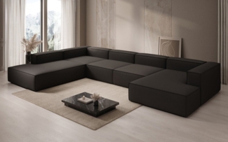 Luxusbetten24 Sofa Designer Sofa Lesley U XXL, mit Stoffbezug