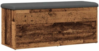 vidaXL Sitzbank mit Stauraum Altholz-Optik 102 x 42 x 45 cm Holzwerkstoff 857619