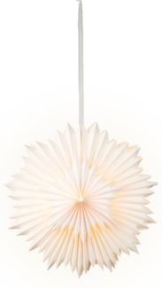 LED Weihnachtsstern 3D Leuchtstern Indoor Beleuchtet Warmweiß Papier mit Timer 40 cm