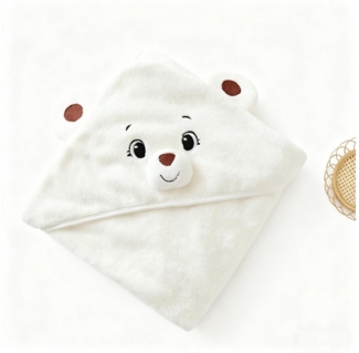 CLTYQ Kapuzenhandtuch Kapuzenhandtuch Baby Kapuzenhandtuch mit Waschlappen,mit süßen Ohren, für Neugeborene (set)weiches Coral-Fleece-Badetuch Weihnachtsgeschenke