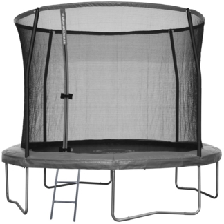 Sportspower 'Stahl Trampolin', 305 cm Durchmesser, ab 6 Jahren, bis 150 kg belastbar, inkl. Sicherheitsnetz, anthrazit