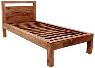 Bett Amba 90x200 aus indischem Sheesham-Massivholz
