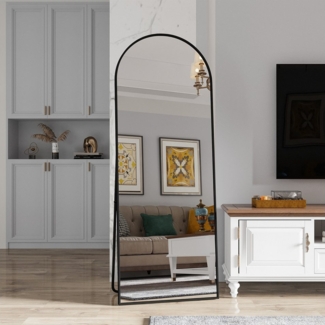 Furnishings Home Ganzkörperspiegel Oval Wandspiegel Standspiegel Groß Rechteckig/Rund Wand Ganzkörper (1 tlg), Dekorativer Runder Wandspiegel – Modern für Bad & Schlafzimmer