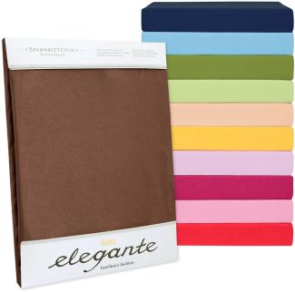 elegante Jersey Spannbettlaken|90x200 - 100x220 cm| pfirsich