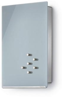 blomus Schlüsselkasten VELIO Schlüsselkasten/Glasmagnettafel grau 30 cm