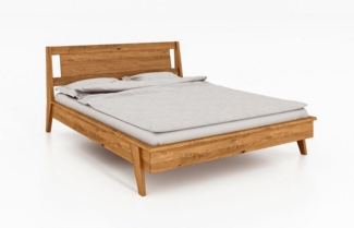 Carpe Sonno Massivholzbett Einzelbett Doppelbett Massiv Holzbett Bettrahmen Bettgestell Ehebett (Bettgestell, Bettgestell), Holzbett Schlafzimmer Ehebett Massivholzbett 200x200