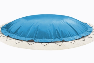 AirDeluxe Pool-Abdeckplane (Profi-Qualität) Runde aufblasbare Poolplanen/Schwimmbad, aus LKW-Plane