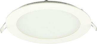 ISOLED LED Downlight, 12W, rund, ultraflach, blendungsreduziert, weiß, neutralweiß, dimmbar CRI90