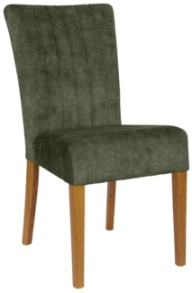 Home affaire 4-Fußstuhl (Set, 2 St), vertikale Nähte in der Rückenlehne