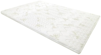 Vente-unique - Matratzenauflage Topper - 160 x 200 cm - Memory Schaum - 1 Zone - Stärke 5 cm - Aloe Vera-Bezug - ANTASSE von NATUREA