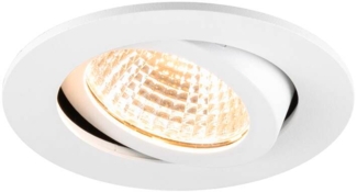 SLV NEW TRIA® 68, Deckeneinbauleuchte, PHASE, AIRTIGHT, rund, 2700 K, 7.5 W, weiß - Downlights