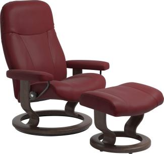 Stressless® Relaxsessel Garda (Set, Relaxsessel mit Hocker), mit Hocker, mit Classic Base, Größe L, Gestell Wenge