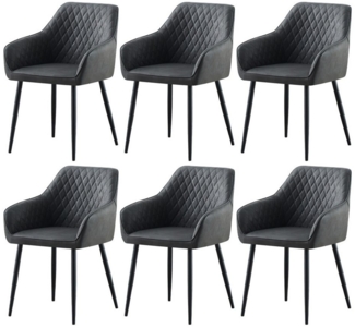 JYMTOM Esszimmerstuhl mit stabilen Beinen aus massivem Metall und Gummibeinfüßen (6 St), mit zeitgemäßem Design und perfekter Form