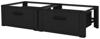 ML-DESIGN Waschmaschinenuntergestell Waschmaschinenzubehör Untergestell Unterbausockel Podest für Trockner, Doppel Waschmaschinen Unterbauschublade 128x53,5x31,5cm Stahl