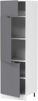 VCM Küchenmöbel Unterschrank Fasola 920539 Weiß / Anthrazit H. 207 x B. 60 x T. 57 cm