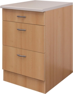Flex-Well Unterschrank Nano (B x H x T) 60x85/86x60 cm, mit praktischen Auszügen