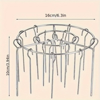 1 Grillrost und Spieße aus Edelstahl, 12/24 Grillnadeln