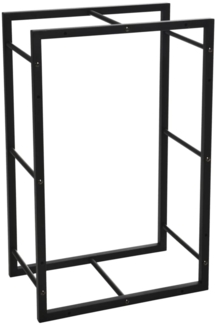 ProGarden Kaminholzständer Rechteckig 45x28x70 cm Schwarz 445897