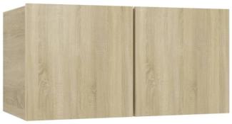 vidaXL 4-tlg. TV-Schrank-Set Sonoma-Eiche Spanplatte [3078992]