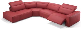 Sofanella Sofalandschaft LENOLA Ledercouch Echtleder Big Sofa in Rot M: 322 Breite x 109 Tiefe