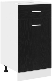 vidaXL Schubladenunterschrank mit Tür Schwarze Eiche 40 x 46 x 81.5 cm 863247