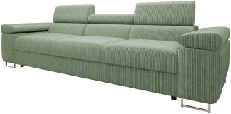 Sofa Torezio Cord III mit Einstellbare Kopfstützen (Poso 47)