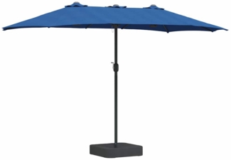 vidaXL Garten-Sonnenschirm Azurblau 385 x 209 x 244 cm 42003282