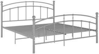 Bettgestell Grau Metall 140x200 cm [324978]