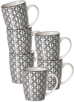 Ritzenhoff & Breker Takeo Leaves Henkelbecher 350 ml 6er Set