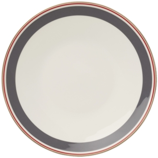 Dibbern Capri Teller 28 cm Anthrazit / Rot