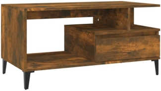 Couchtisch, Sofatisch Räuchereiche 90 x 49 x 45 cm Holzwerkstoff
