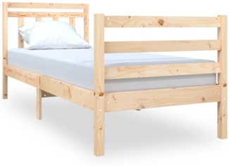 Massivholzbett 75x190 cm 2FT6 Small Single [3100614]