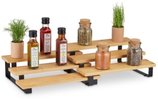 Ausziehbares Gewürzregal aus Bambus 10046353