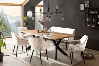 SalesFever Eckbankgruppe, (Set, 6-tlg), Rückenfläche mit aufwändiger Rautensteppung