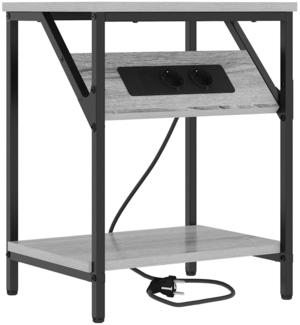 vidaXL Nachttisch Grau Sonoma 38 x 30 x 48 cm Holzwerkstoff 859586