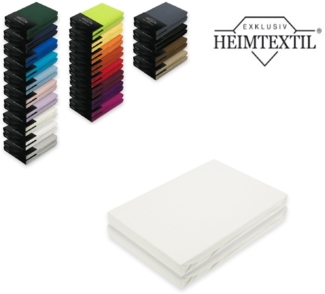 Doppelpack Jersey Spannbettlaken Premium Weiß 90 - 100 x 200 cm