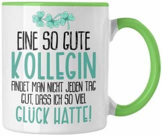 Trendation Tasse Trendation - Beste Kollegin Tasse Geschenk Spruch Arbeitskollegin Gesc