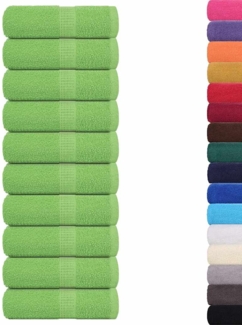 vidaXL Waschhandtücher 10 Stück FROGN Apfelgrün 30x30 cm 100% Baumwolle 137018