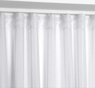 Beautex Gardine Transparente Gardine Dolly, wählbar mit Kräusel- und Ösen- Aufhängung, Kräuselband (1 St), transparent