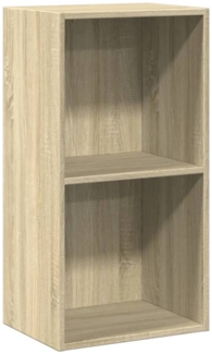 vidaXL Bücherregal 2 Fächer Sonoma-Eiche 40x30x76,5 cm Holzwerkstoff 800930