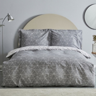 Karaca Bettwäsche Karaca Home Colby Doppelbettbezug Set, 100% Baumwolle, Grau