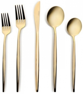 Karaca Besteck-Set Karaca Orion 60-tlg. Besteckset aus Edelstahl, Gold, für 12 Per (60-tlg), 12 Personen, Stahl