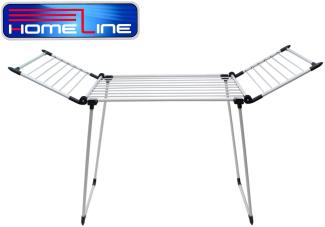 Wäscheständer HOMELINE Flügel Wäsche Leine 19 Meter grau