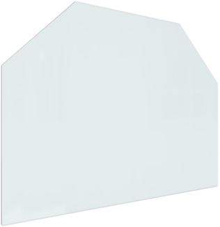 vidaXL Kaminofen Glasplatte Sechseck 80x60 cm 324140