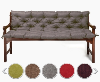 sunnypillow Bankauflage Bankauflage Stuhlkissen viele Farben und Größen zur Auswahl, 170 cm x 40 cm x 40 cm grau