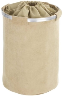 WENKO Wäschesack WENKO Wäschesammler Cordoba in beige - 68 L (Einteiler, 1 St, Wäschekorb), Flexibler strapazierfähiger Wäschesack