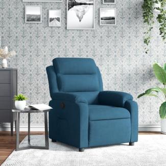 vidaXL Relaxsessel Blau Samt 373510