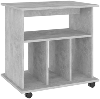 vidaXL Rollschrank Betongrau 60x45x60 cm Holzwerkstoff 808480