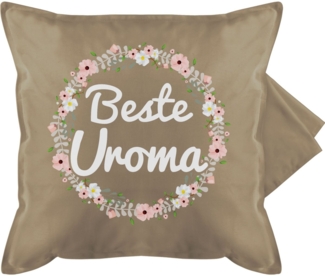 Shirtracer Kissenbezüge Beste Uroma Geschenk, (1 Stück), Oma Großmutter